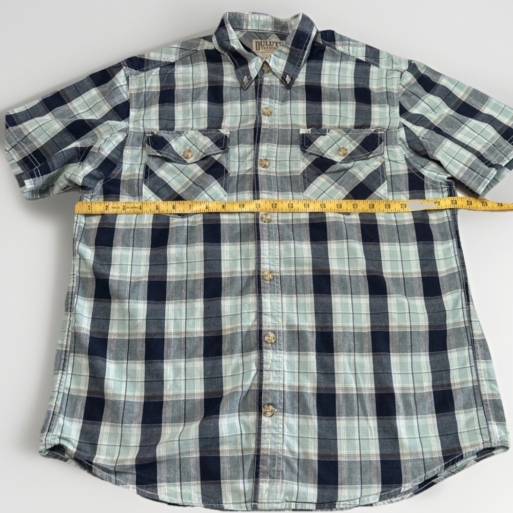Mens Duluth Free Swingin Chambray S/S Button Down Shirt 51710 Clean Large